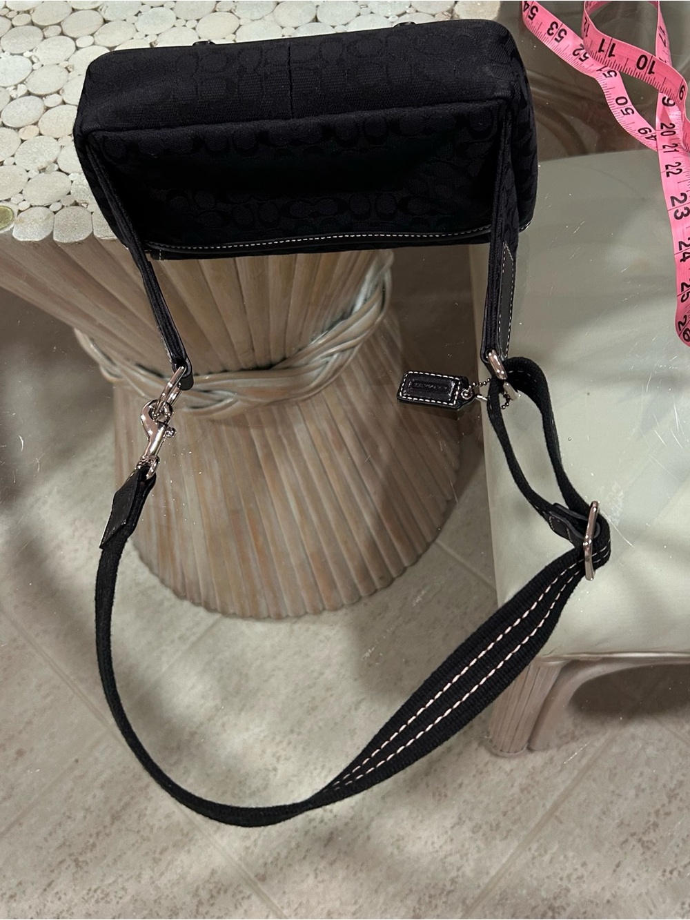Signature vintage bon voyage women’s coach Y2K canvas belt bag - Picture 14 of 16